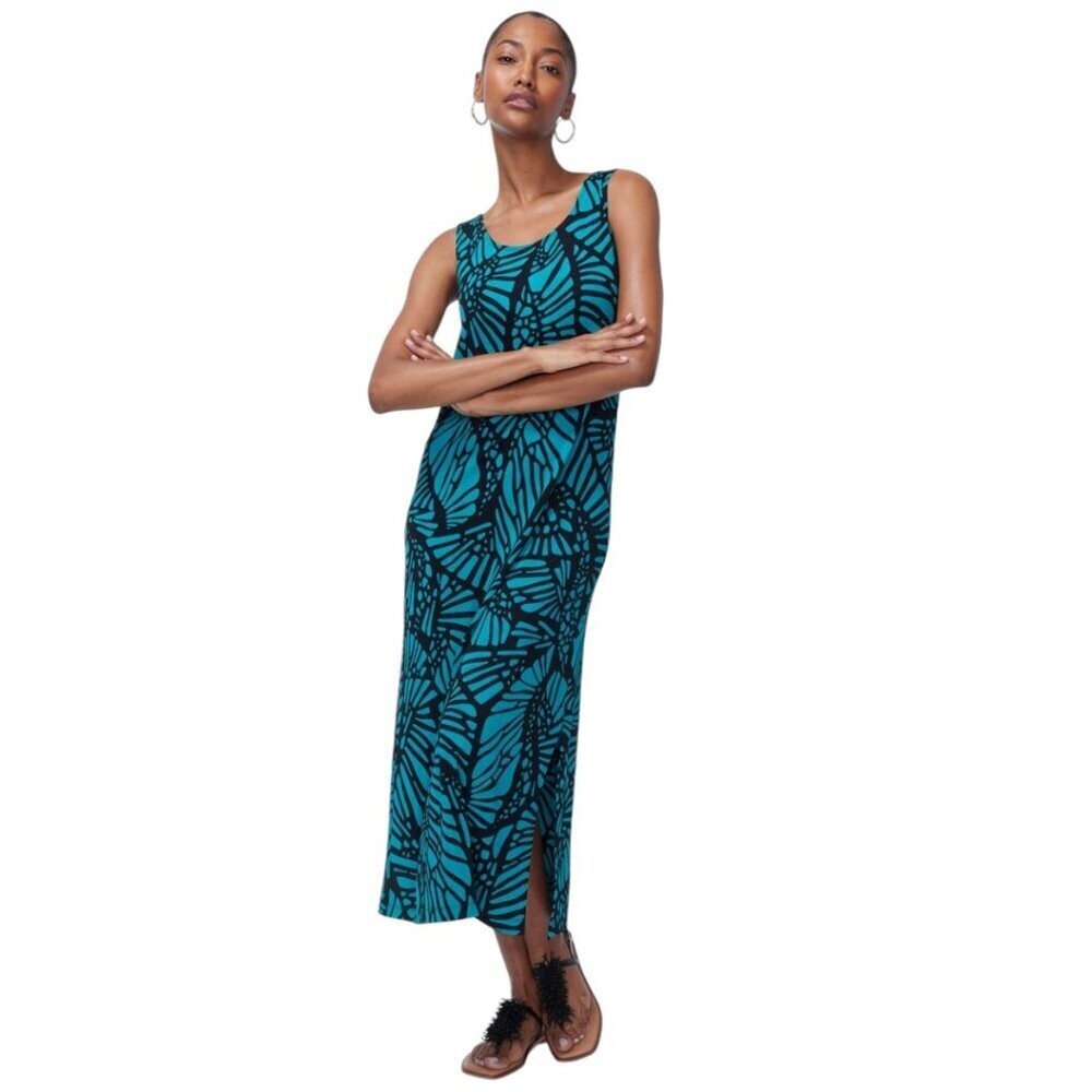 Chico's Travelers Petite Sleeveless Maxi Dress, Size 3 P (US XLP), Green, NWT - Picture 2 of 9